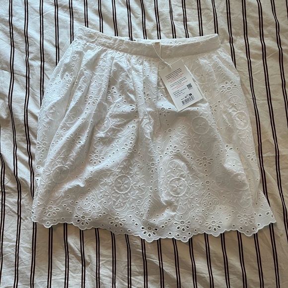 White Eyelet Sezane Skirt - Picture 4 of 7